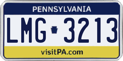 PA license plate LMG3213