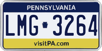 PA license plate LMG3264