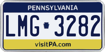 PA license plate LMG3282
