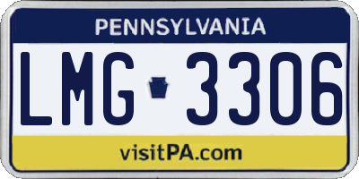 PA license plate LMG3306