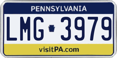 PA license plate LMG3979