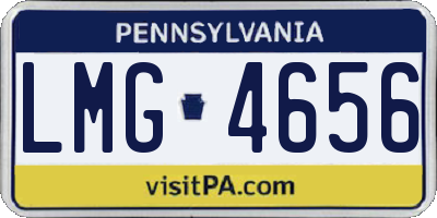 PA license plate LMG4656