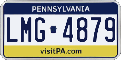 PA license plate LMG4879
