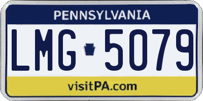 PA license plate LMG5079