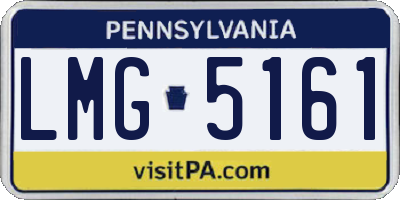 PA license plate LMG5161