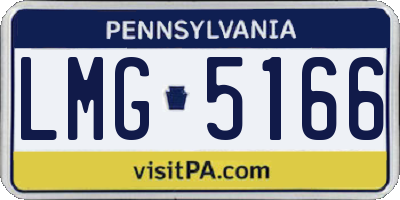 PA license plate LMG5166