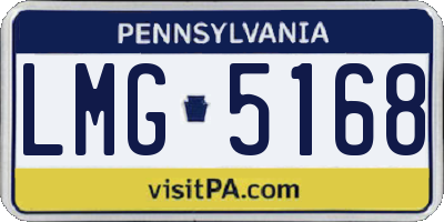 PA license plate LMG5168