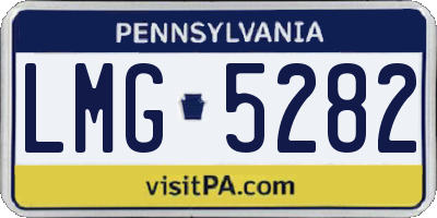 PA license plate LMG5282