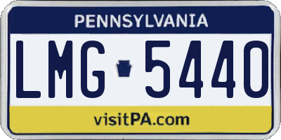 PA license plate LMG5440