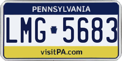 PA license plate LMG5683