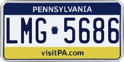 PA license plate LMG5686