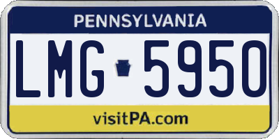 PA license plate LMG5950