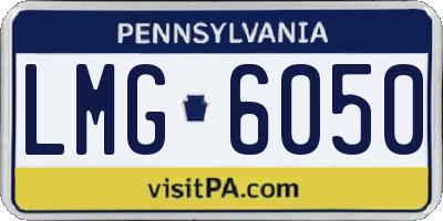 PA license plate LMG6050