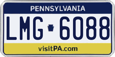 PA license plate LMG6088