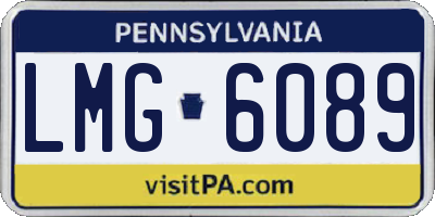 PA license plate LMG6089