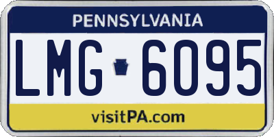 PA license plate LMG6095