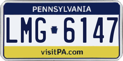PA license plate LMG6147