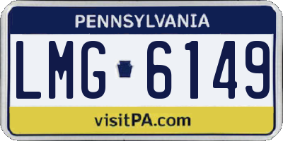 PA license plate LMG6149