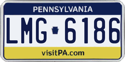 PA license plate LMG6186