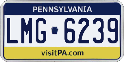 PA license plate LMG6239