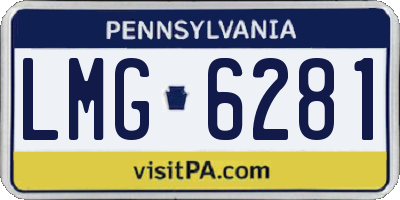 PA license plate LMG6281