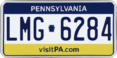 PA license plate LMG6284