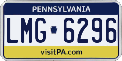 PA license plate LMG6296