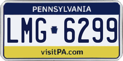PA license plate LMG6299