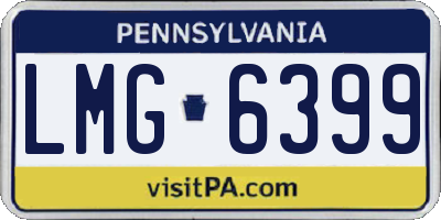 PA license plate LMG6399