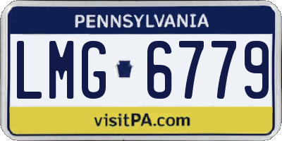 PA license plate LMG6779