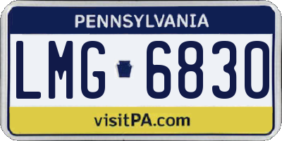 PA license plate LMG6830