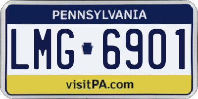 PA license plate LMG6901