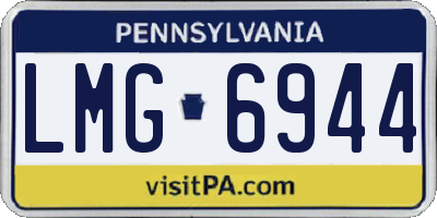 PA license plate LMG6944
