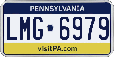 PA license plate LMG6979