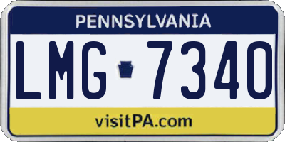 PA license plate LMG7340