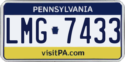 PA license plate LMG7433