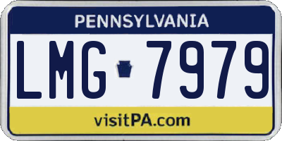 PA license plate LMG7979