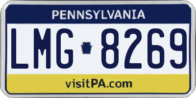 PA license plate LMG8269