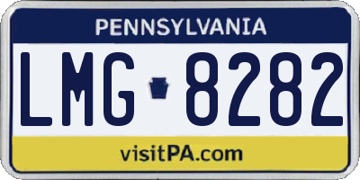 PA license plate LMG8282