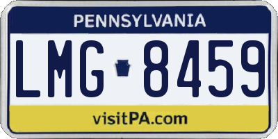 PA license plate LMG8459