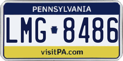 PA license plate LMG8486