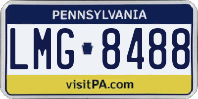 PA license plate LMG8488