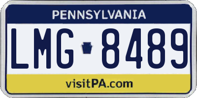 PA license plate LMG8489