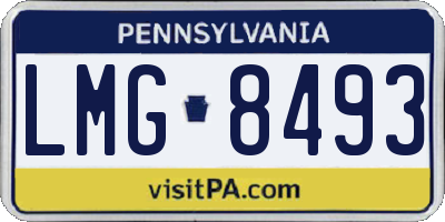 PA license plate LMG8493