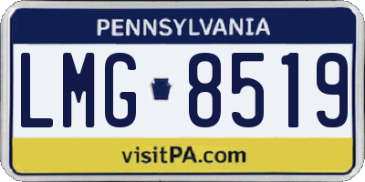 PA license plate LMG8519