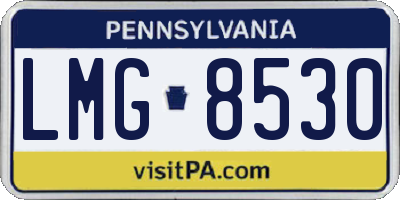 PA license plate LMG8530