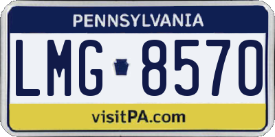 PA license plate LMG8570