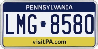 PA license plate LMG8580