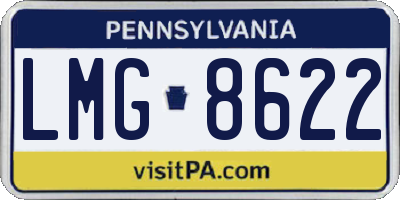 PA license plate LMG8622