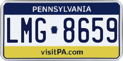 PA license plate LMG8659
